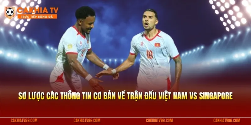 Sơ lược các thông tin cơ bản về trận đấu Việt Nam vs Singapore